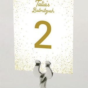 Golden Dots - Celebration Table Name Card