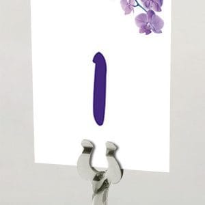 Purple Flora - Celebration Table Name Card