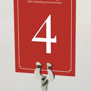 Red Panel - Celebration Table Name Card