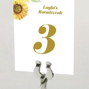 Sunflowers - Celebration Table Name Card