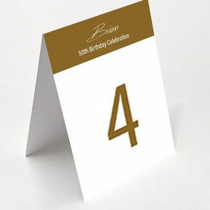 Gold Special - Diamond Table Name Card