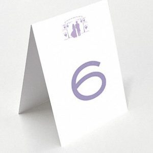 Mauve Chuppa - Diamond Table Name Card