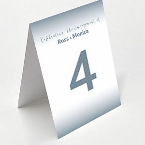 Silver Special - Diamond Table Name Card