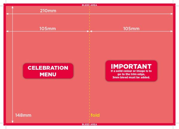 Celebration Menu Uploads